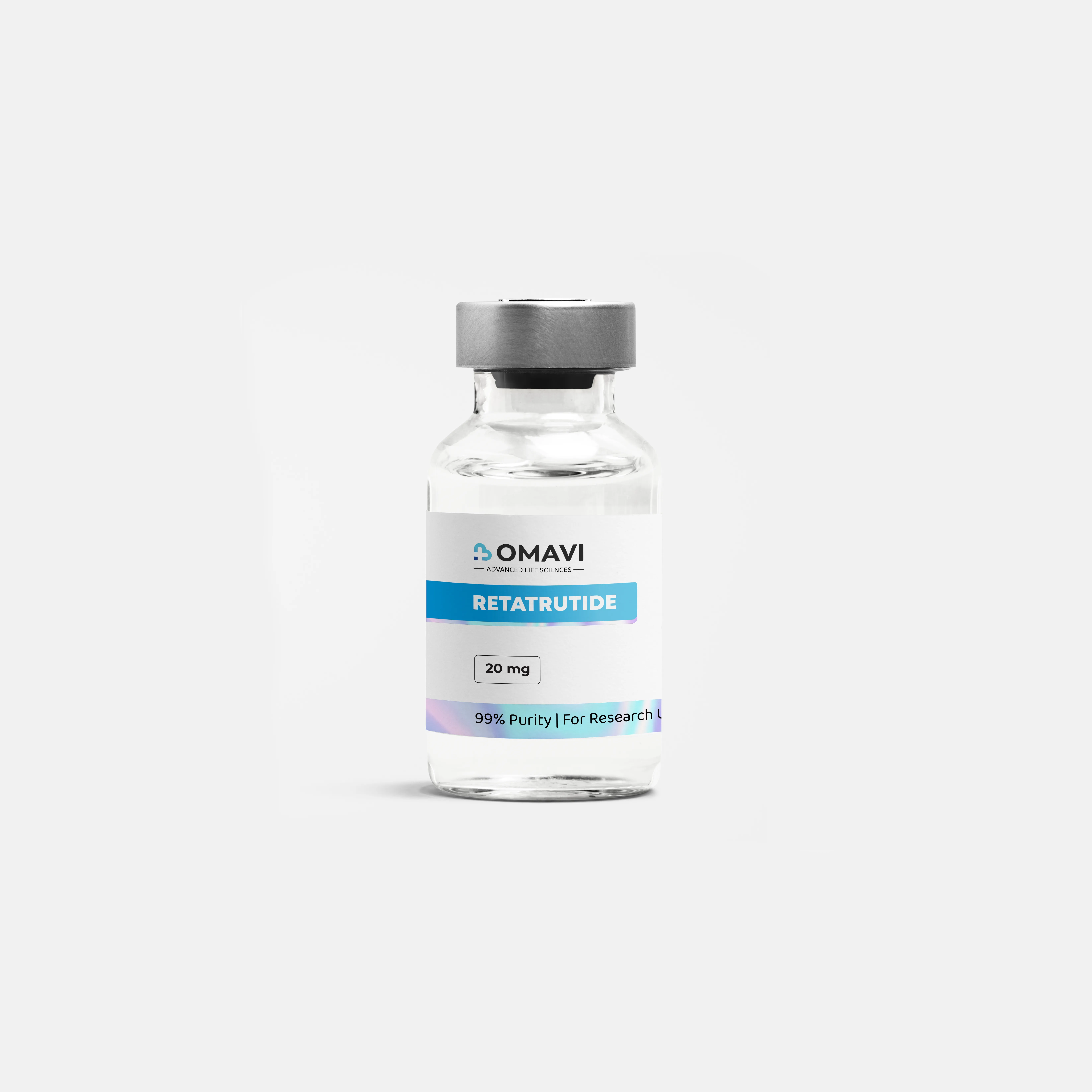 Retatrutide 20mg lab-tested & lab-verified research peptide powder vial UK — UK delivery included