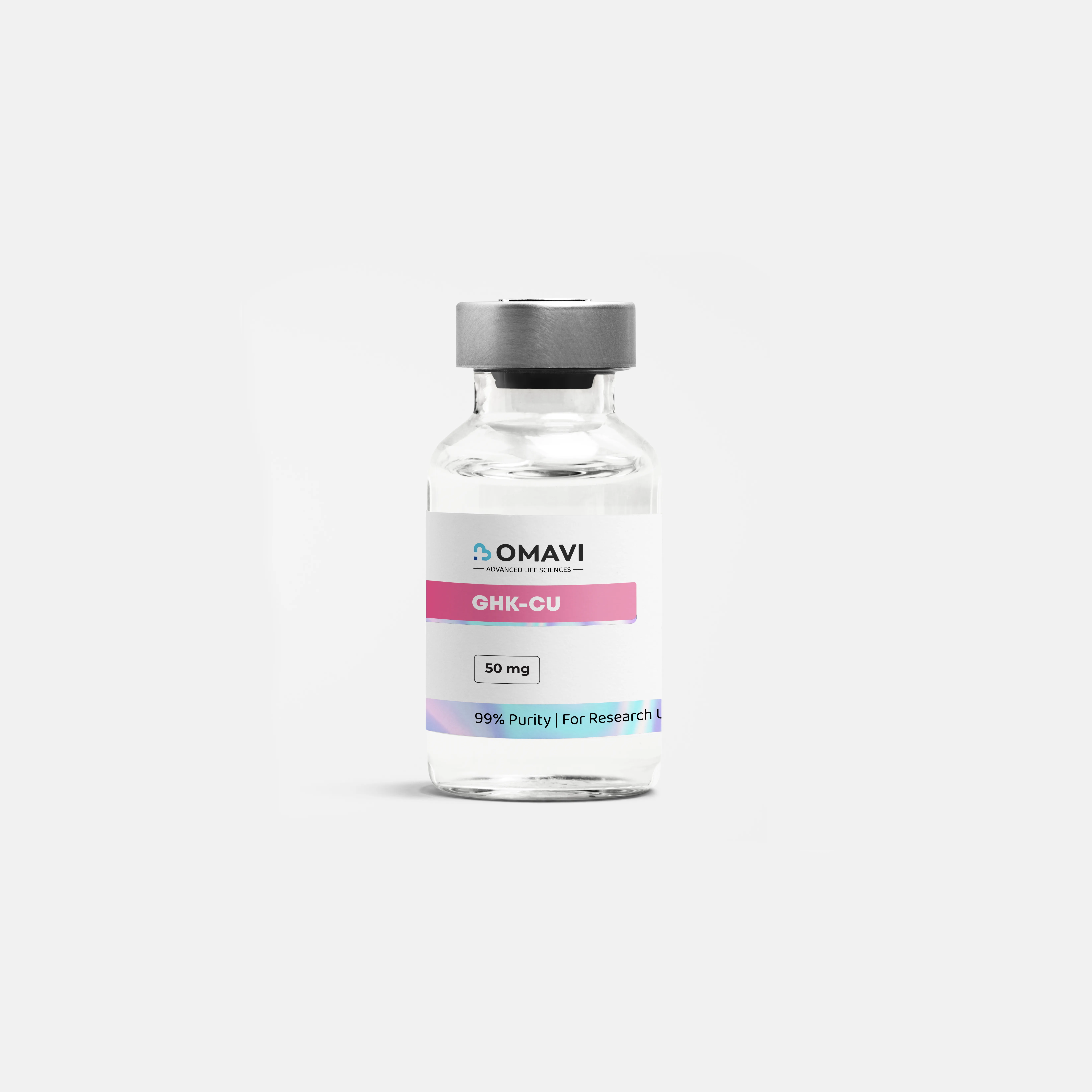 GHK-CU 50mg lab-verified & lab-tested research peptide powder vial UK — delivery included