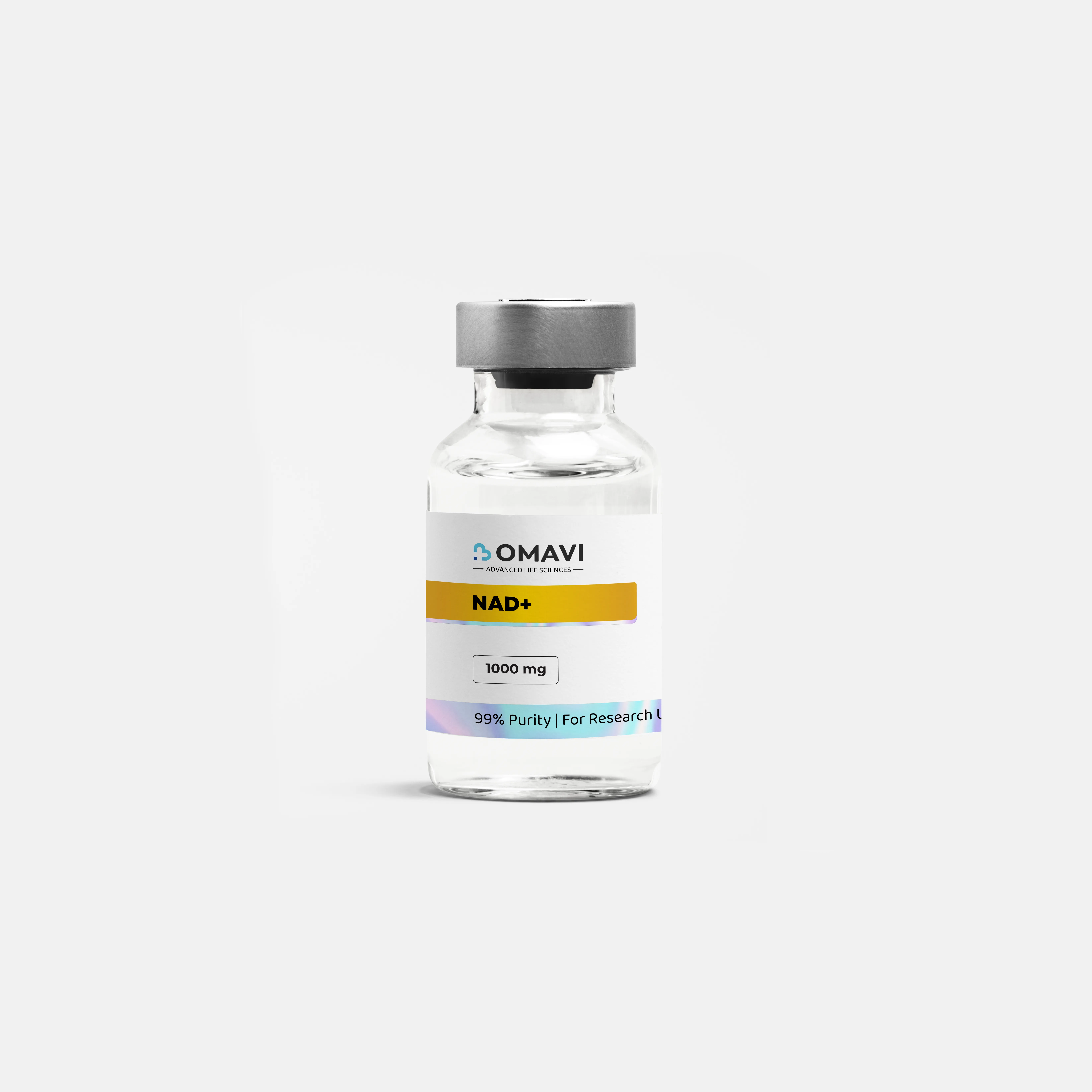 NAD+ 1000mg lab-verified & lab-tested research peptide powder vial UK — delivery included