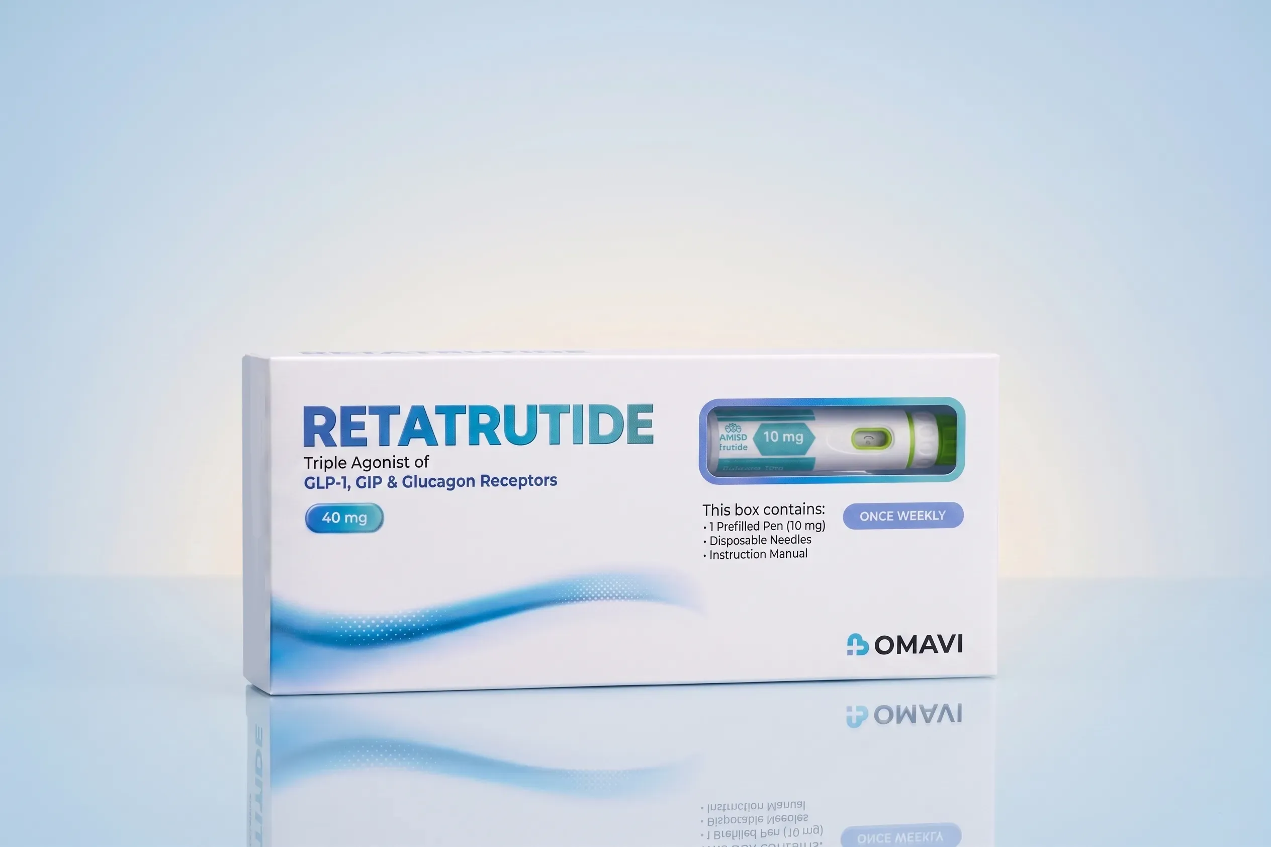 Retatrutide 40mg lab-tested & lab-verified research pre-filled peptide pen UK — UK delivery included